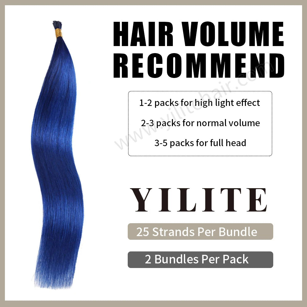 Extensiones de punta I azules