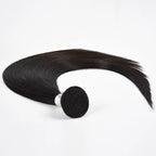 Cabello humano virgen liso color natural.