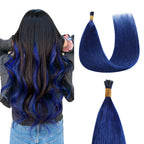 Extensiones de punta I azules