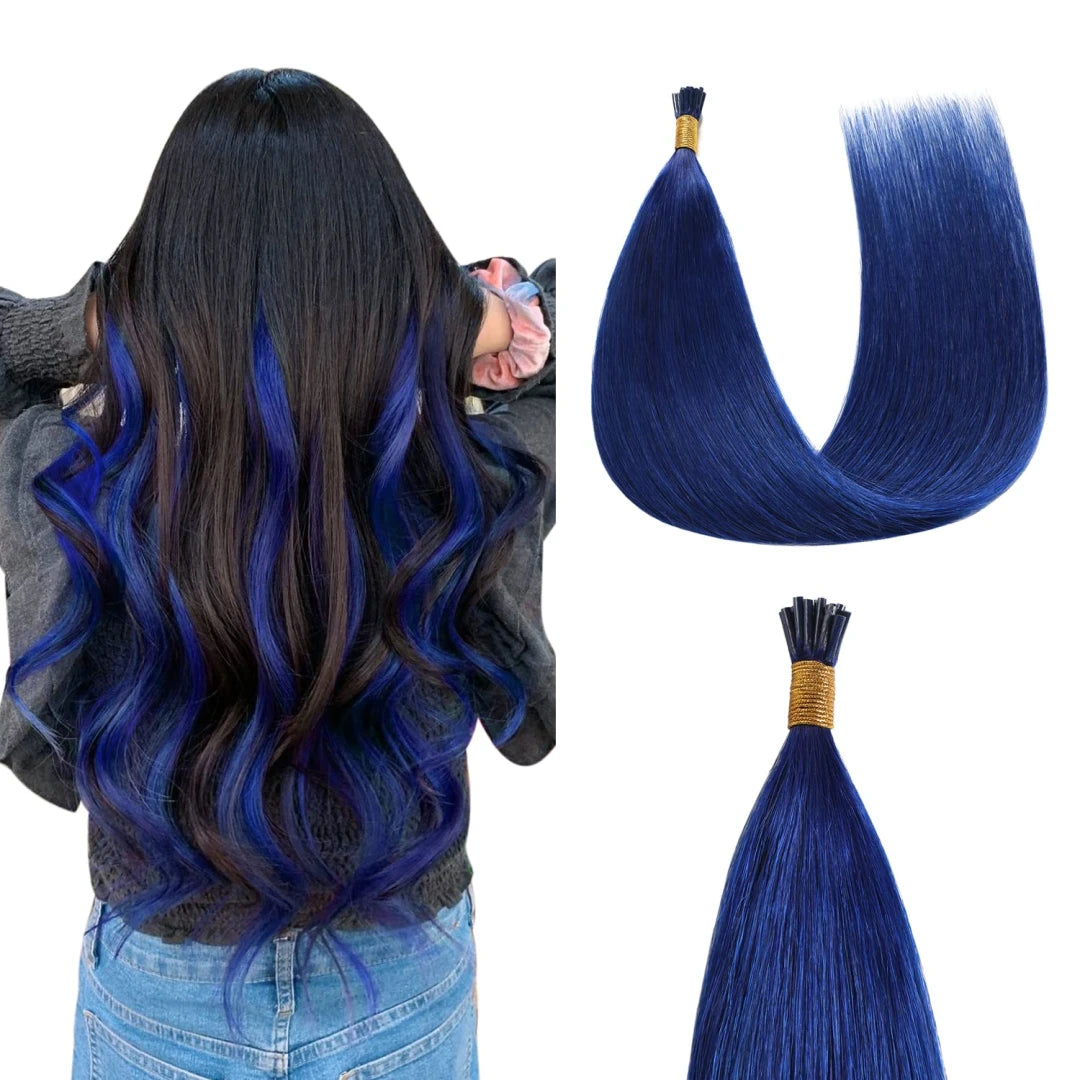 Extensiones de punta I azules