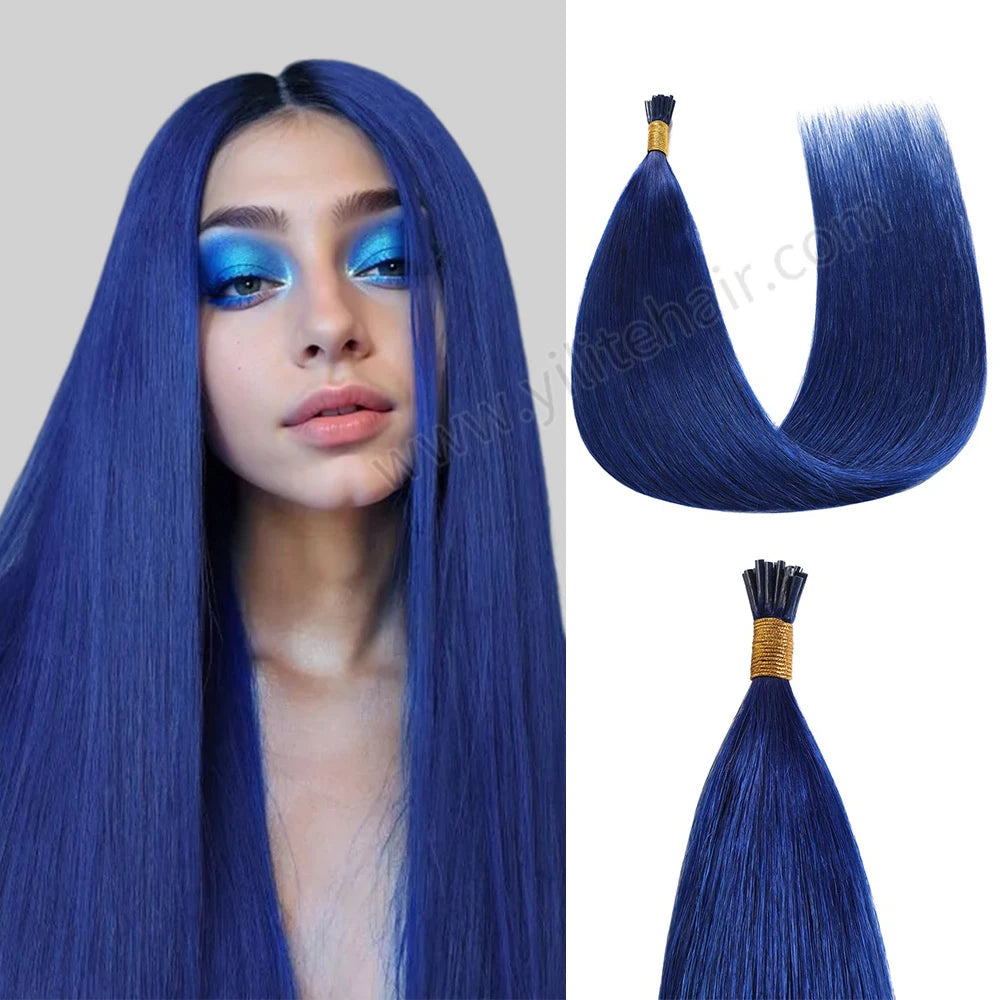 Extensiones de punta I azules