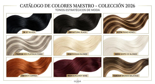 Cabello humano virgen liso color natural.