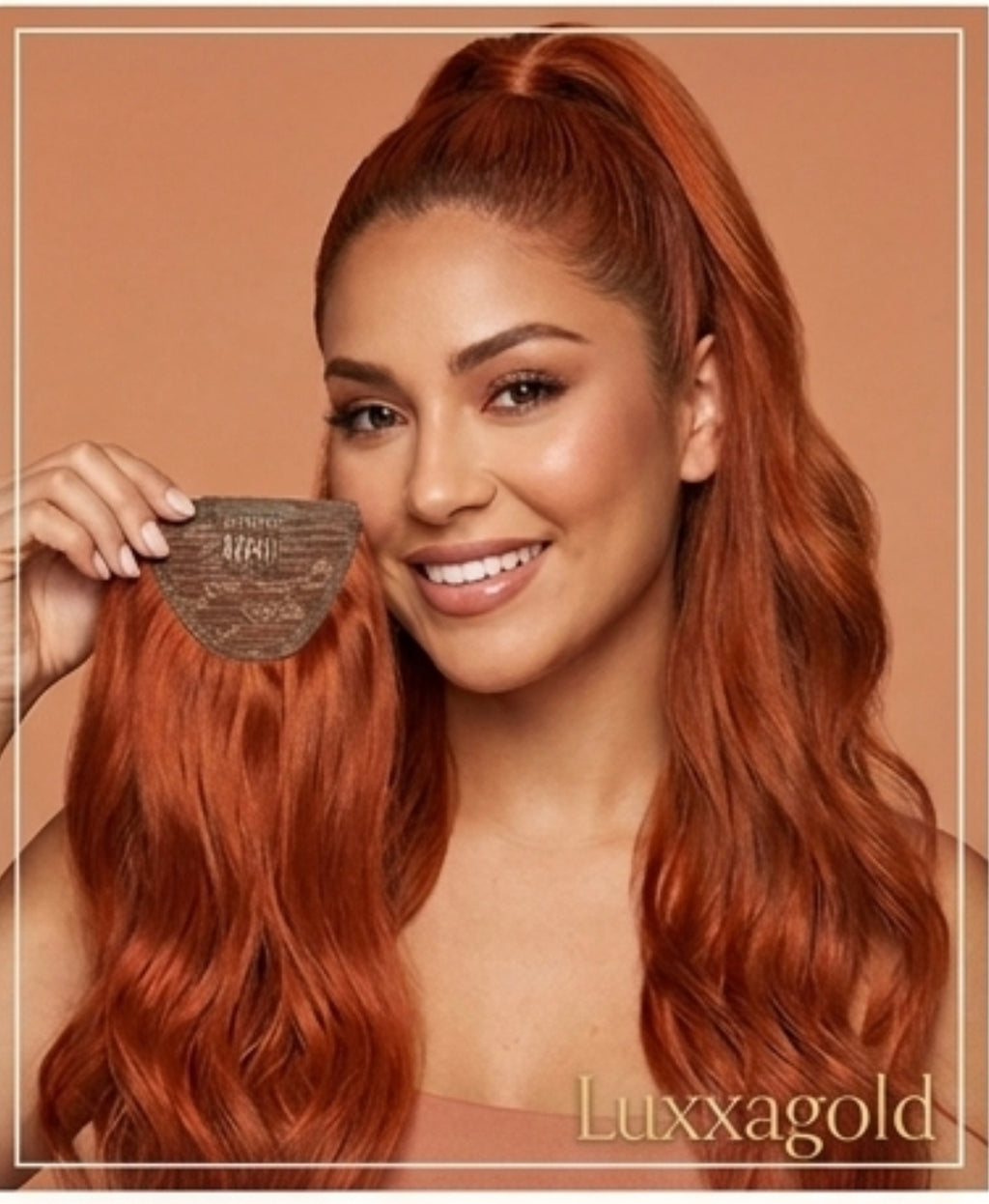 "Signature Ponytail Luxxagold: 100% Remy Human Hair"
