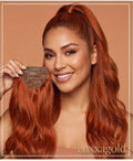 "Signature Ponytail Luxxagold: 100% Remy Human Hair"