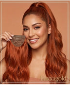 "Signature Ponytail Luxxagold: 100% Remy Human Hair"