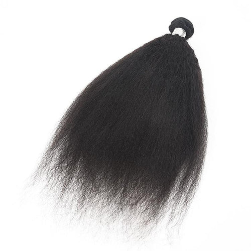 Cabello humano virgen ondulado liso y rizado color natural.