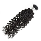 Curly 1 paquete de cabello humano virgen de color natural.