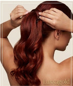 "Signature Ponytail Luxxagold: 100% Remy Human Hair"