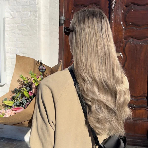 Clip in extensions - Ash Blonde 17B
