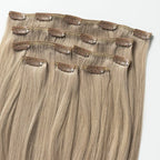 Clip in extensions - Ash Blonde 17B