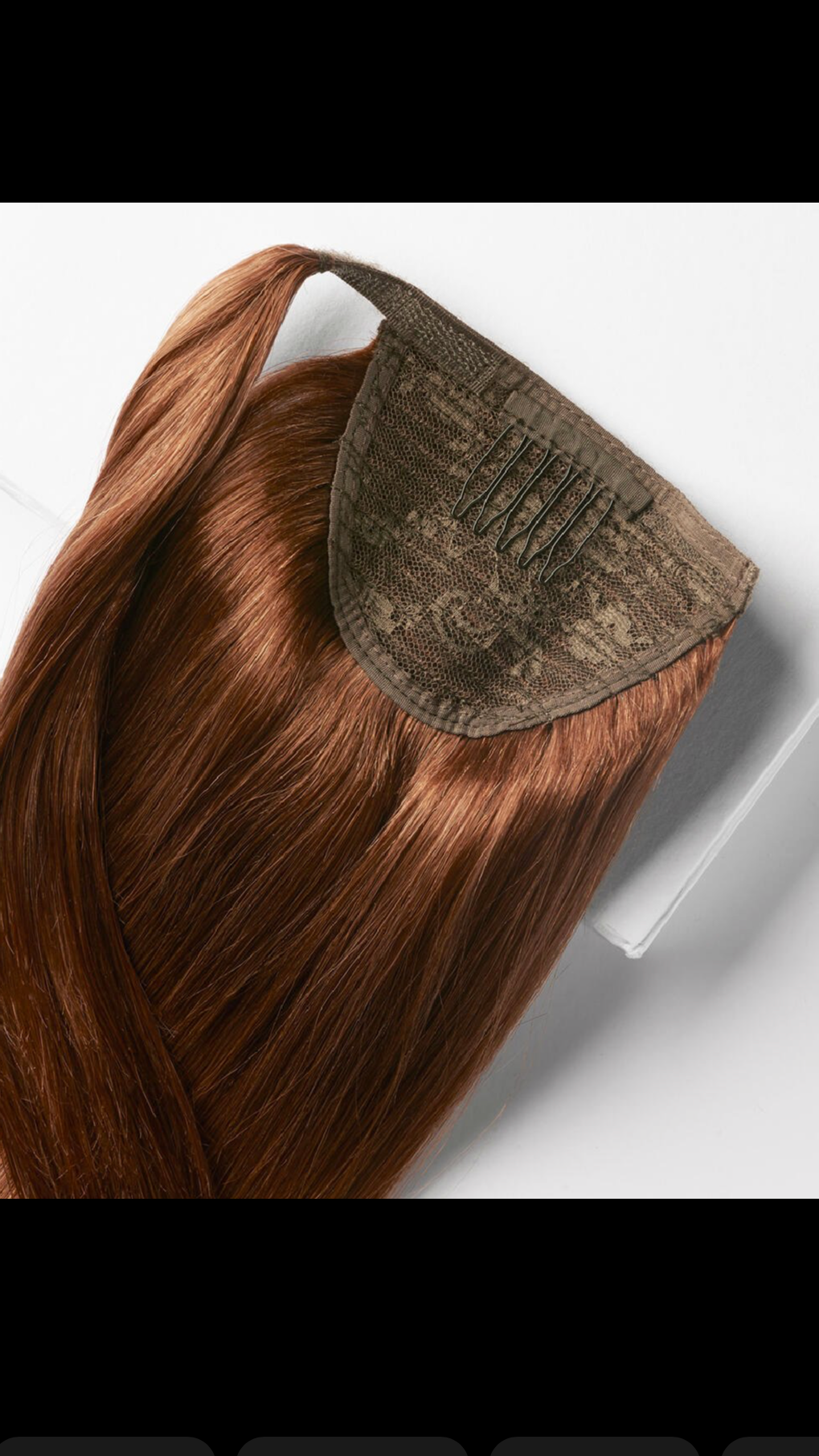 "Signature Ponytail Luxxagold: 100% Remy Human Hair"