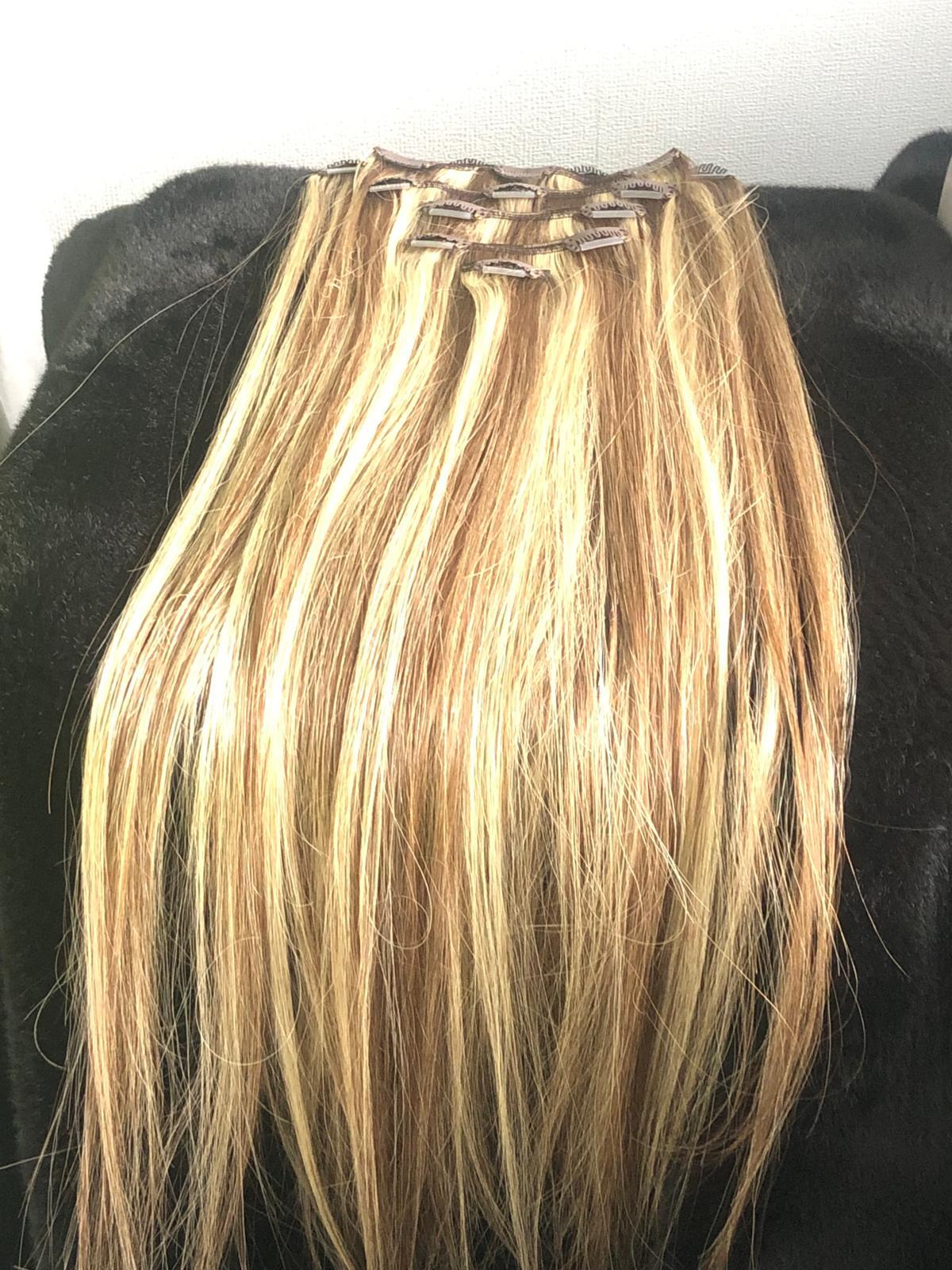 Clip in extensions - Beige Blonde Root 5B+16B