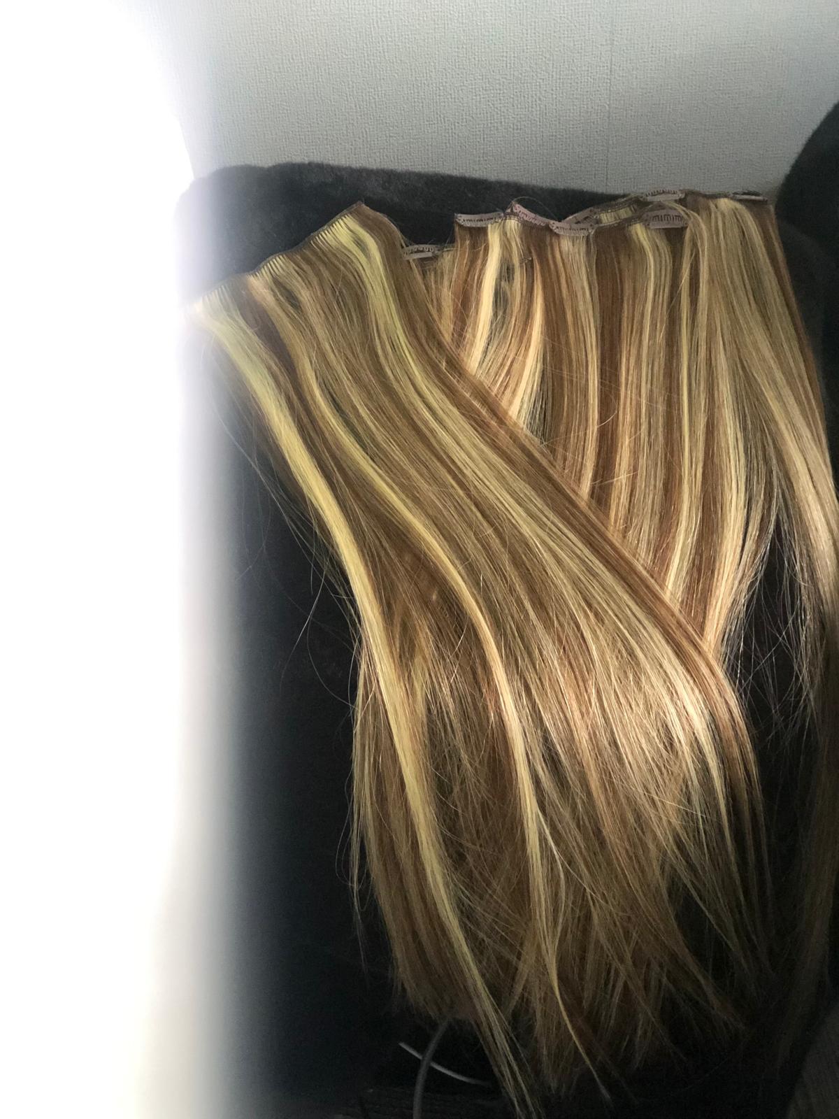 Clip in extensions - Beige Blonde Root 5B+16B