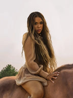 Rena Bronde Balayage Wet & Wavy 180% Density