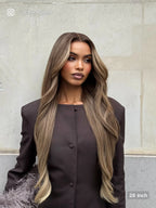 Alba Bronde Balayage Glueless Wig 180% Density